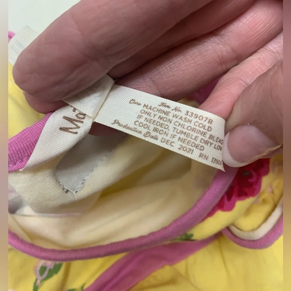 Matilda Jane Yellow and Pink Floral One Piece Bodysuit
